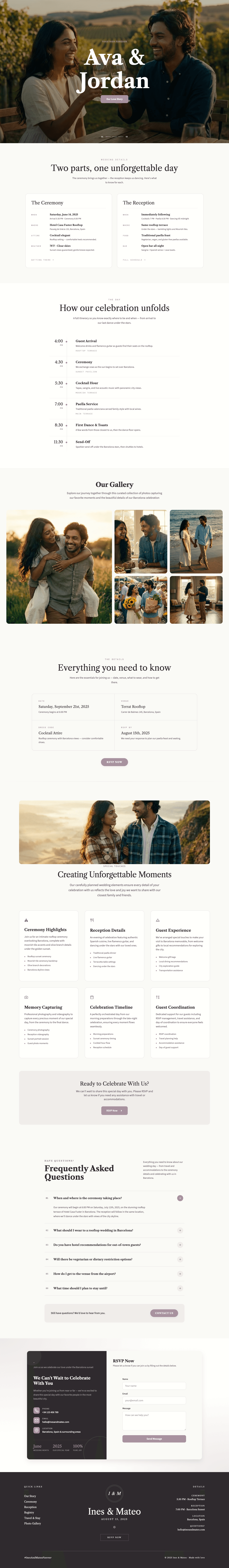 Ines & Mateo template preview
