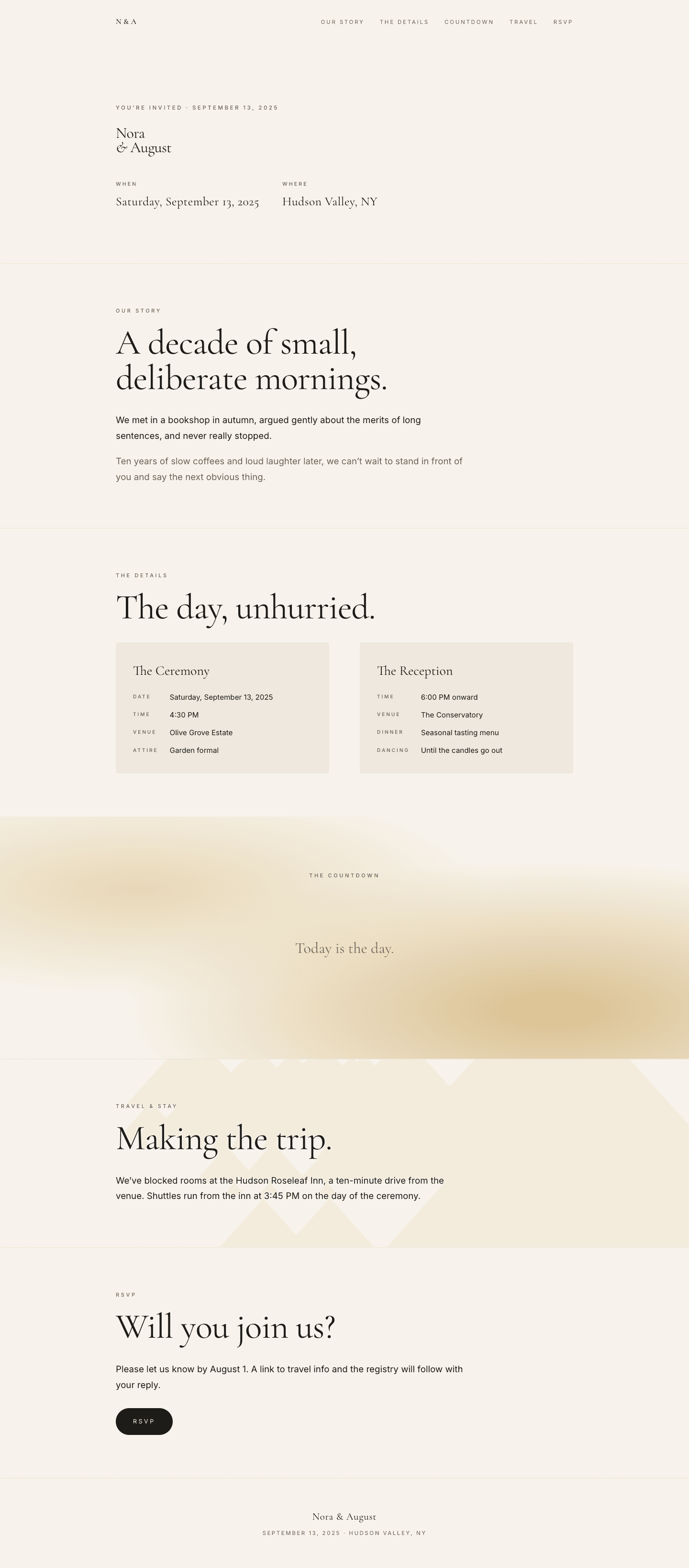 Nora & August template preview