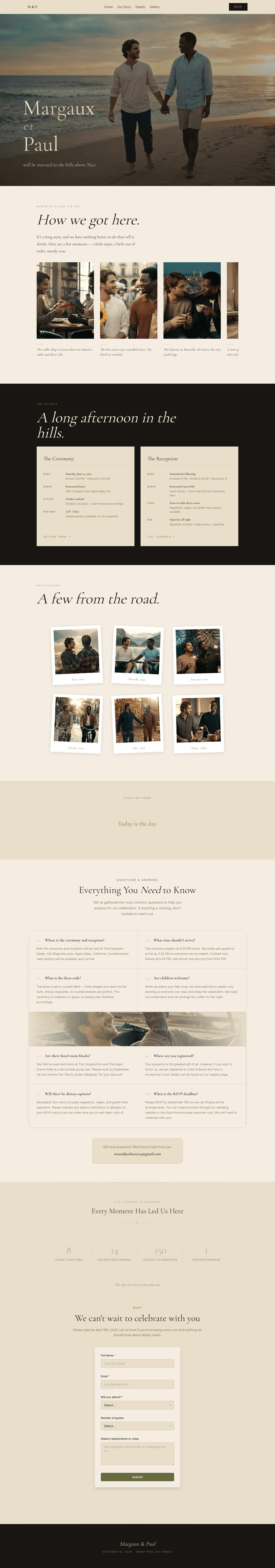 Margaux & Paul template preview