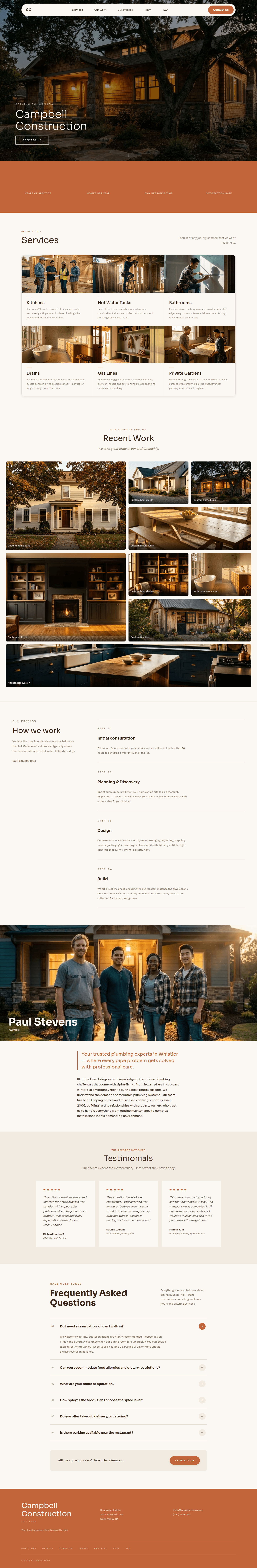 Campbell Construction template preview