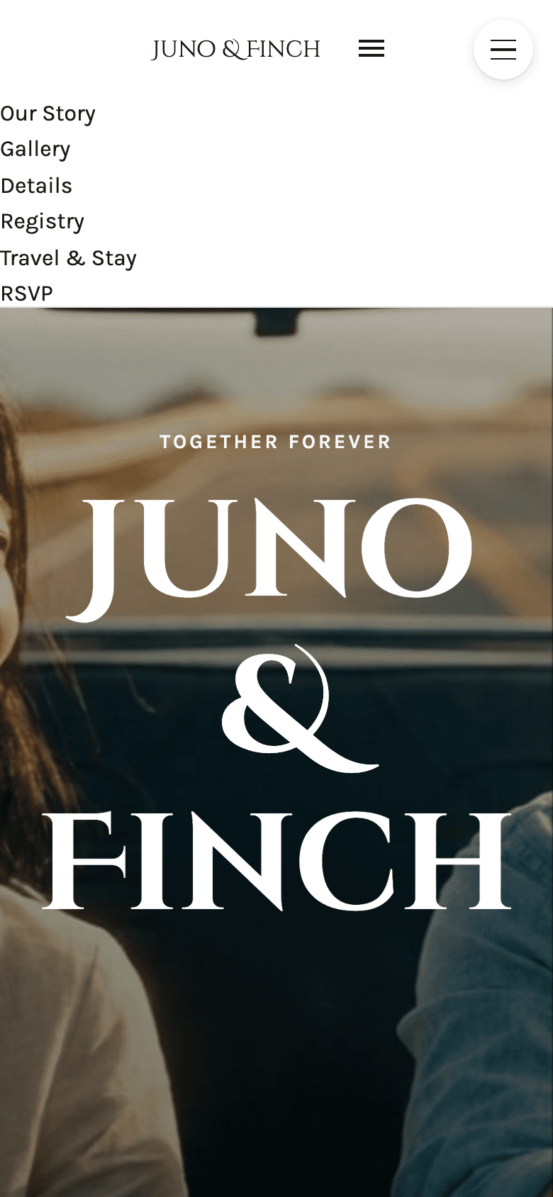 Juno & Finch mobile preview