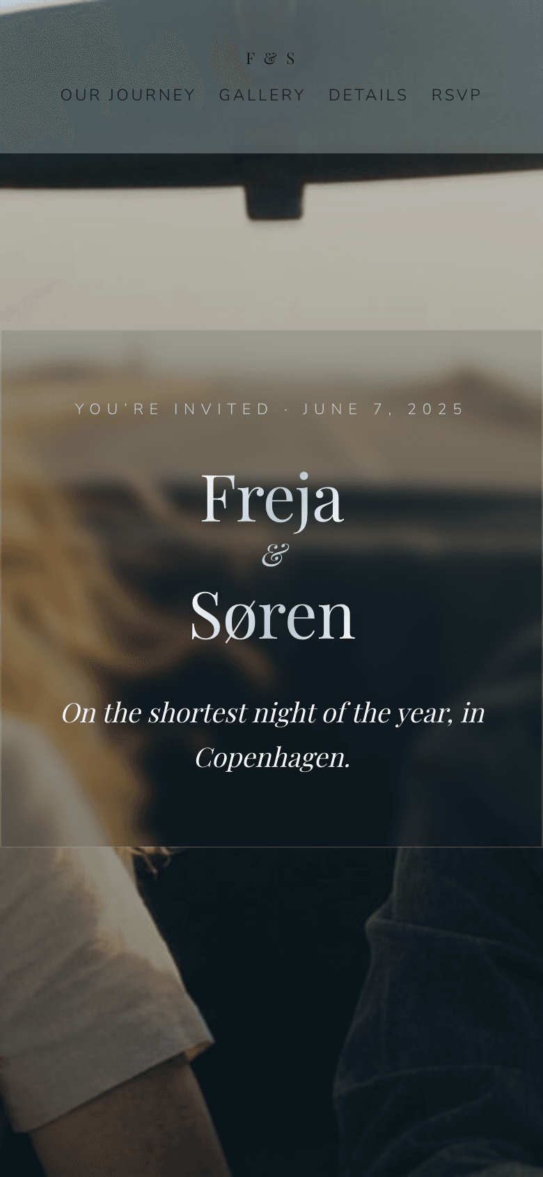 Freja & Søren mobile preview