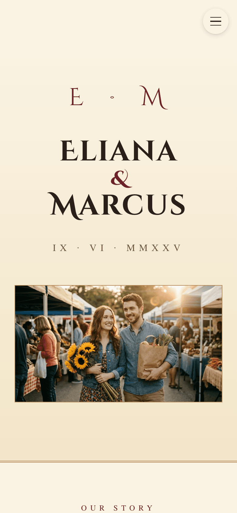 Eliana & Marcus mobile preview