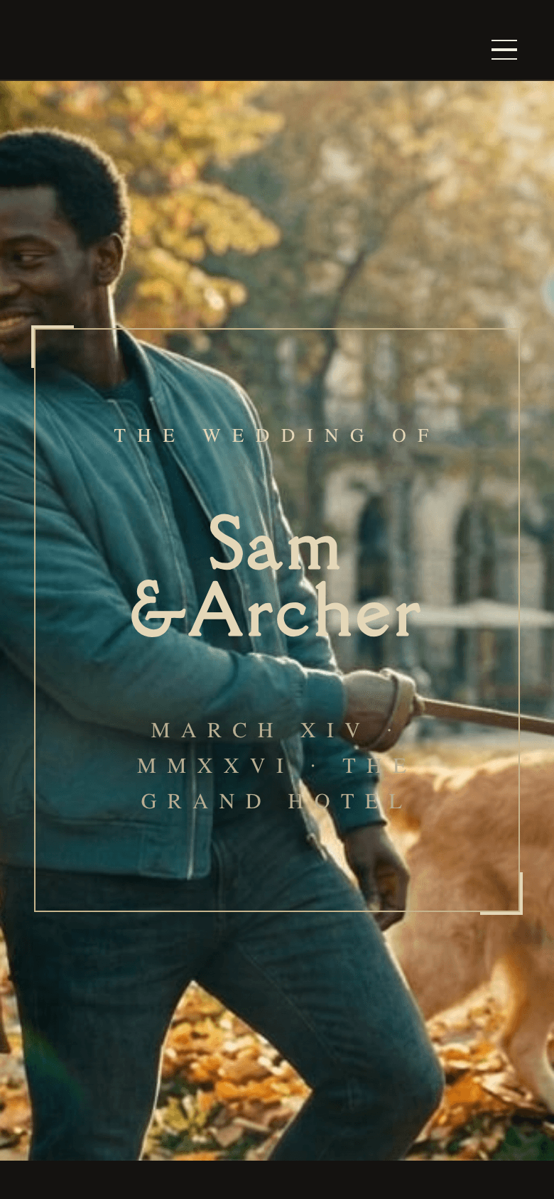 Sam & Archer mobile preview