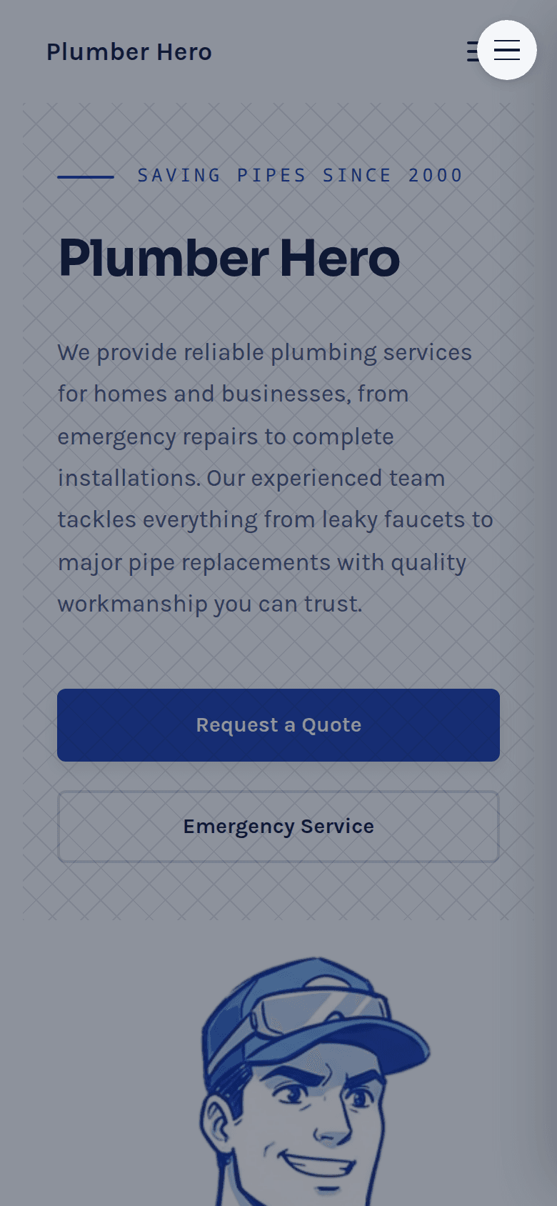 Plumber Hero mobile preview